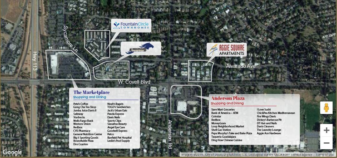 Great Shopping, Food, Coffee Near UC Davis Student Apartments