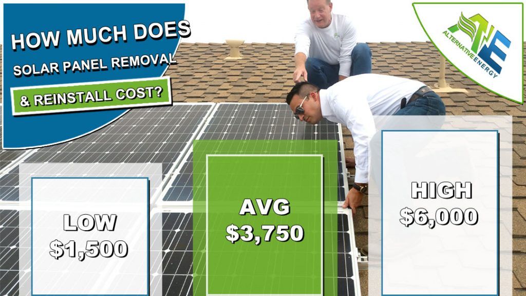 HOW MUCH DOES SOLAR PANEL REMOVAL AND REINSTALL COST?