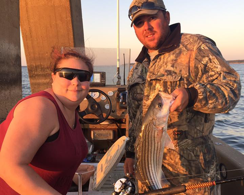 Live Bait Striper Fishing on Lake Texoma